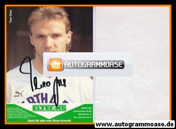 Autogramm Fussball | Hertha BSC Berlin | 1989 | Theo GRIES