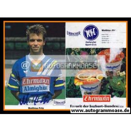 Autogramm Fussball | Karlsruher SC | 1991 | Matthias FRITZ