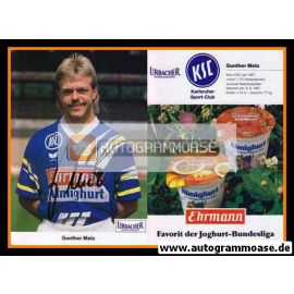 Autogramm Fussball | Karlsruher SC | 1991 | Gunther METZ