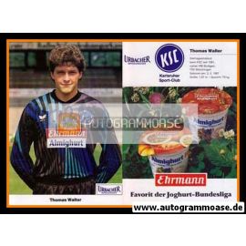 Autogramm Fussball | Karlsruher SC | 1991 | Thomas WALTER