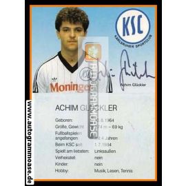 Autogramm Fussball | Karlsruher SC | 1984 | Achim GLÜCKLER