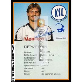 Autogramm Fussball | Karlsruher SC | 1984 | Dietmar ROTH