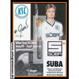 Autogramm Fussball | Karlsruher SC | 1986 | Martin BEER