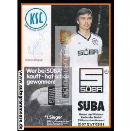 Autogramm Fussball | Karlsruher SC | 1986 | Srecko BOGDAN