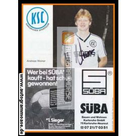 Autogramm Fussball | Karlsruher SC | 1986 | Andreas WEINER