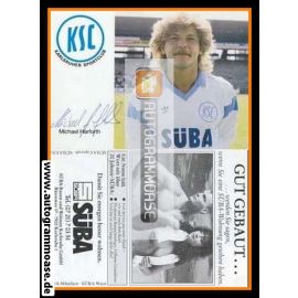Autogramm Fussball | Karlsruher SC | 1987 | Michael HARFORTH