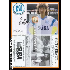 Autogramm Fussball | Karlsruher SC | 1987 | Wolfgang TRAPP