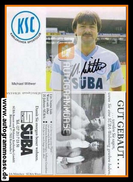 Autogramm Fussball | Karlsruher SC | 1987 | Michael WITTWER