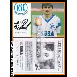Autogramm Fussball | Karlsruher SC | 1988 | Bernhard RAAB