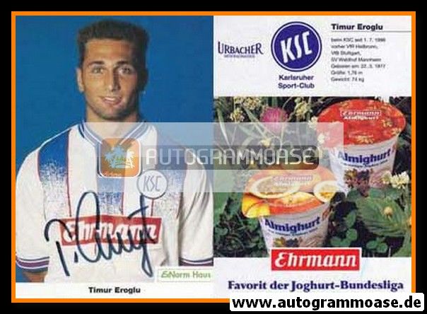 Autogramm Fussball | Karlsruher SC | 1996 | Timur EROGLU
