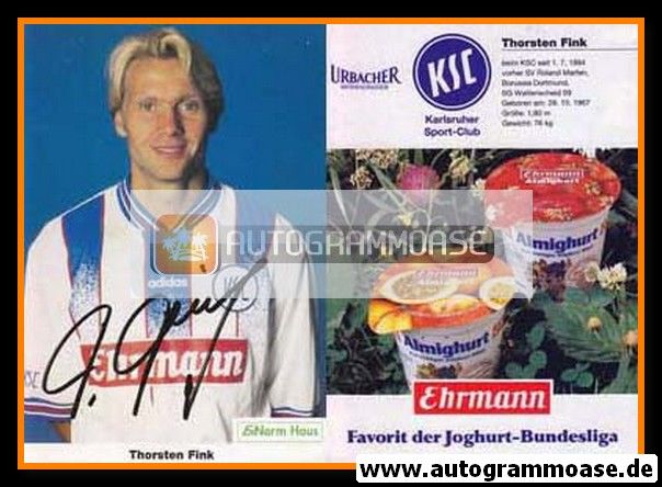 Autogramm Fussball | Karlsruher SC | 1996 | Thorsten FINK