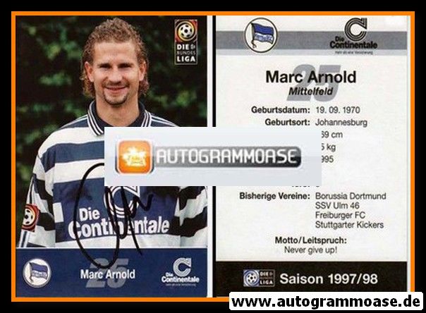 Autogramm Fussball | Hertha BSC Berlin | 1997 | Marc ARNOLD