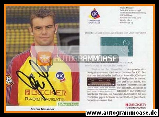 Autogramm Fussball | Karlsruher SC | 1998 | Stefan MEISSNER