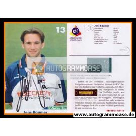 Autogramm Fussball | Karlsruher SC | 1999 | Jens BÄUMER