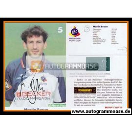 Autogramm Fussball | Karlsruher SC | 1999 | Martin BRAUN