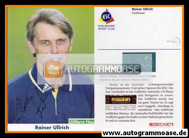 Autogramm Fussball | Karlsruher SC | 1999 | Rainer ULRICH