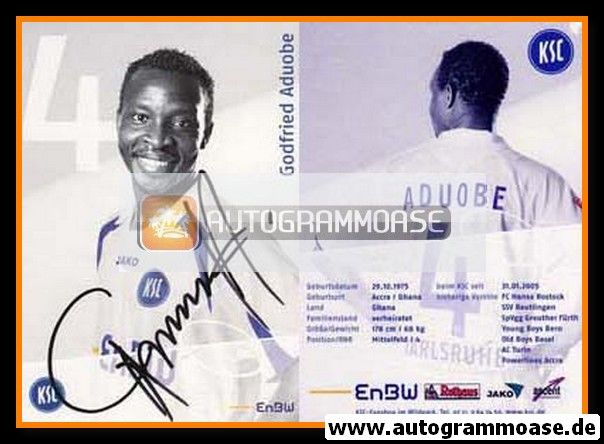 Autogramm Fussball | Karlsruher SC | 2006 | Godfried ADUOBE