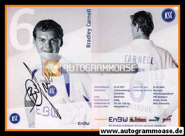 Autogramm Fussball | Karlsruher SC | 2006 | Bradley CARNELL