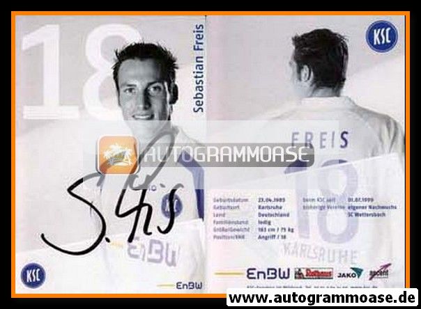 Autogramm Fussball | Karlsruher SC | 2006 | Sebastian FREIS