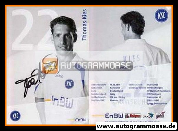 Autogramm Fussball | Karlsruher SC | 2006 | Thomas KIES