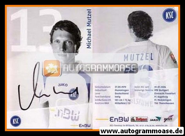 Autogramm Fussball | Karlsruher SC | 2006 | Michael MUTZEL