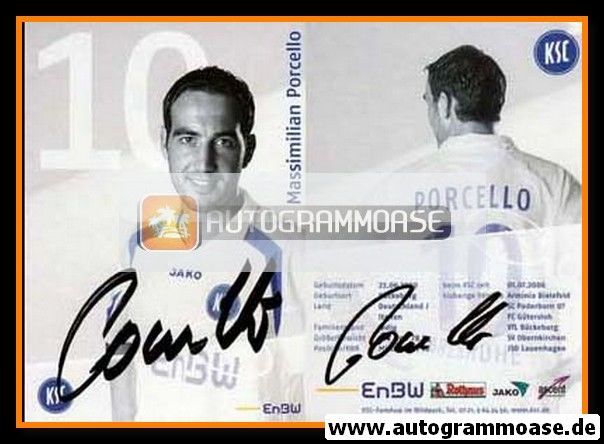 Autogramm Fussball | Karlsruher SC | 2006 | Massimilian PORCELLO