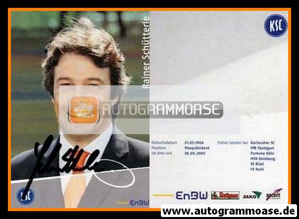 Autogramm Fussball | Karlsruher SC | 2006 | Rainer SCHÜTTERLE