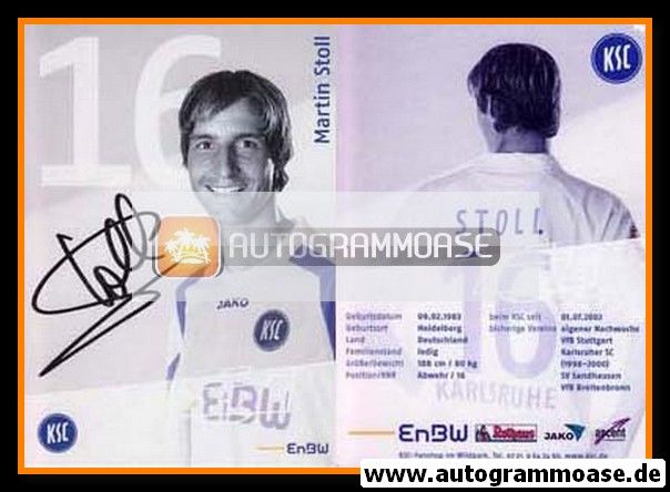 Autogramm Fussball | Karlsruher SC | 2006 | Martin STOLL