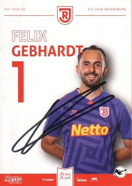 Autogramm Fussball | SSV Jahn Regensburg | 2025 | Felix GEBHARDT