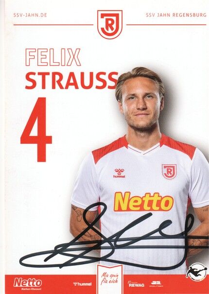 Autogramm Fussball | SSV Jahn Regensburg | 2025 | Felix STRAUSS