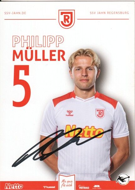Autogramm Fussball | SSV Jahn Regensburg | 2025 | Philipp MÜLLER