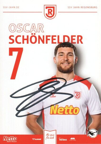 Autogramm Fussball | SSV Jahn Regensburg | 2025 | Oscar SCHÖNFELDER