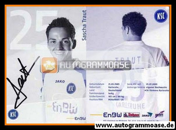 Autogramm Fussball | Karlsruher SC | 2006 | Sascha TRAUT