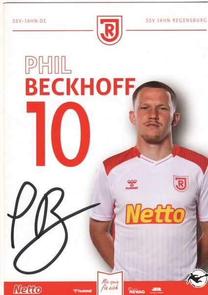 Autogramm Fussball | SSV Jahn Regensburg | 2025 | Phil BECKHOFF