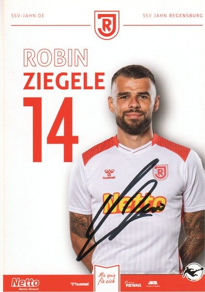 Autogramm Fussball | SSV Jahn Regensburg | 2025 | Robin ZIEGELE
