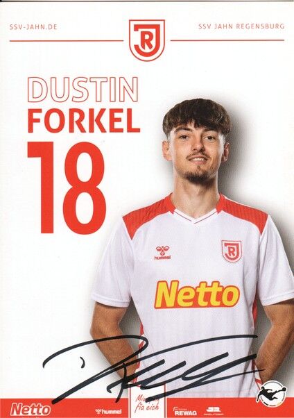 Autogramm Fussball | SSV Jahn Regensburg | 2025 | Dustin FORKEL