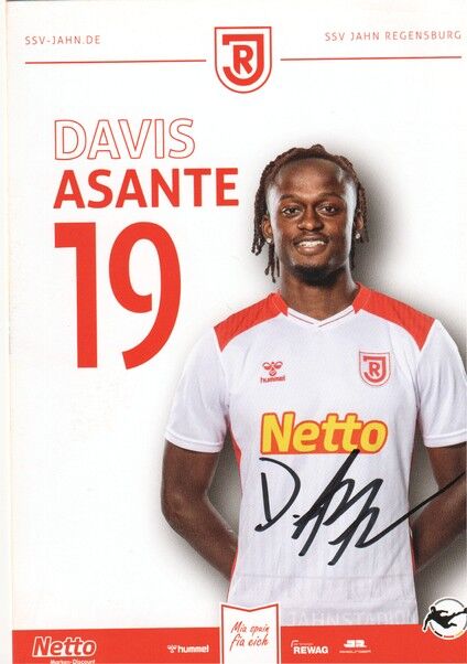 Autogramm Fussball | SSV Jahn Regensburg | 2025 | Davis ASANTE