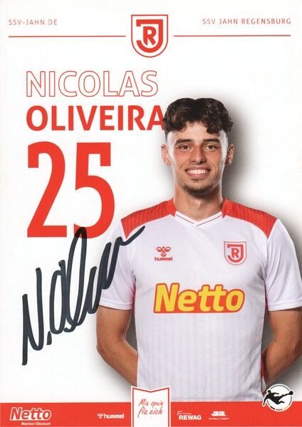 Autogramm Fussball | SSV Jahn Regensburg | 2025 | Nicolas OLIVEIRA