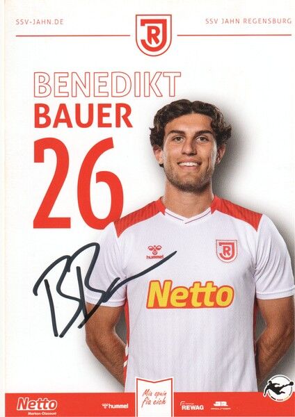 Autogramm Fussball | SSV Jahn Regensburg | 2025 | Benedikt BAUER