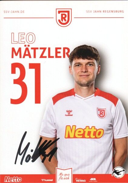 Autogramm Fussball | SSV Jahn Regensburg | 2025 | Leo MÄTZLER