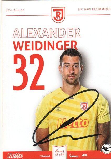 Autogramm Fussball | SSV Jahn Regensburg | 2025 | Alexander WEIDINGER