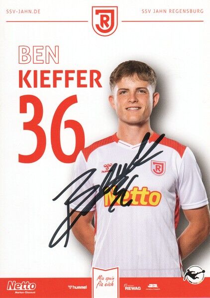 Autogramm Fussball | SSV Jahn Regensburg | 2025 | Ben KIEFFER