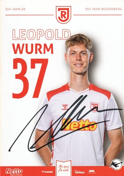 Autogramm Fussball | SSV Jahn Regensburg | 2025 | Leopold WURM