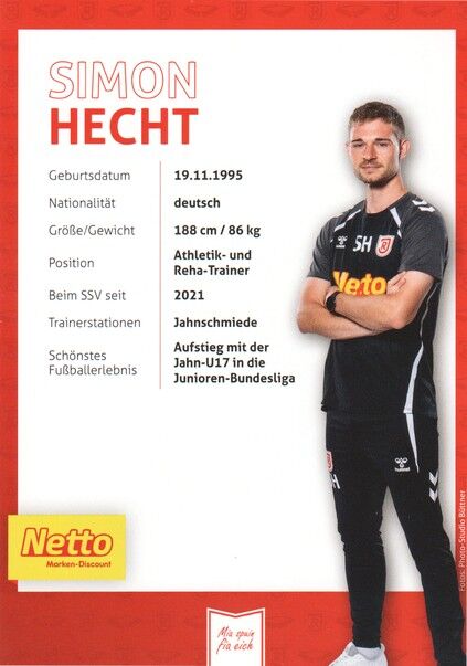 Autogramm Fussball | SSV Jahn Regensburg | 2025 | Simon HECHT