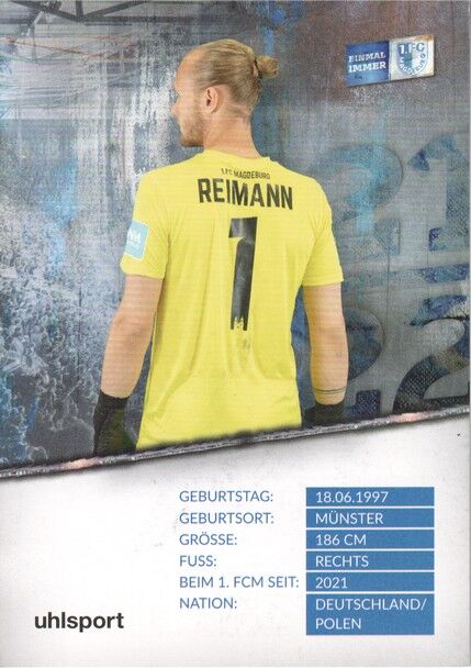 Autogramm Fussball | 1. FC Magdeburg | 2021 | Dominik REIMANN