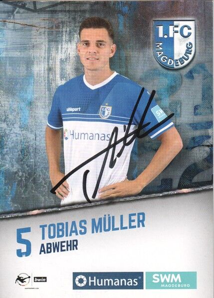 Autogramm Fussball | 1. FC Magdeburg | 2021 | Tobias MÜLLER