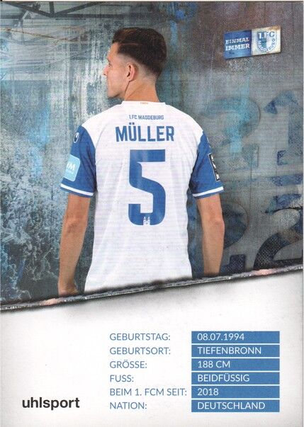 Autogramm Fussball | 1. FC Magdeburg | 2021 | Tobias MÜLLER