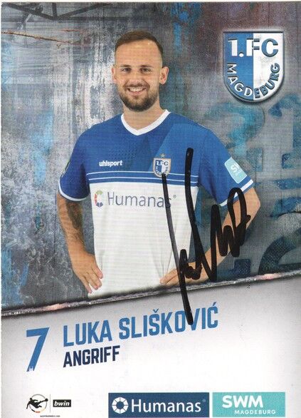 Autogramm Fussball | 1. FC Magdeburg | 2021 | Luka SLISKOVIC