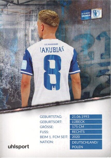 Autogramm Fussball | 1. FC Magdeburg | 2021 | Sebastian JAKUBIAK