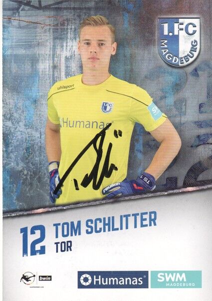 Autogramm Fussball | 1. FC Magdeburg | 2021 | Tom SCHLITTER